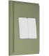 Двухклавишный выключатель в сборе FEDE MARCO, green olive FD01611GO/FD16705
