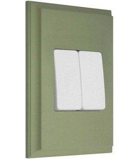Двухклавишный выключатель в сборе FEDE MARCO, green olive FD01611GO/FD16705