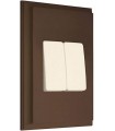 Двухклавишный выключатель в сборе FEDE MARCO, moka FD01611MK/FD16705