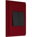 Двухклавишный выключатель в сборе FEDE MARCO, red wine FD01611RW/FD16705-M