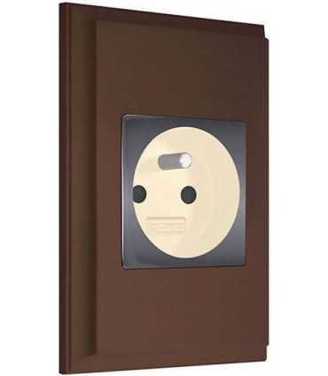 Розетка в сборе FEDE MARCO, moka FD01611MK/FD04335CB