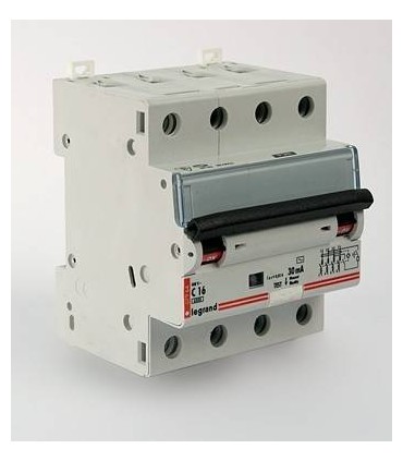 Дифференциальный автоматический выключатель Legrand DX3 10A Тип A 300mA 411238