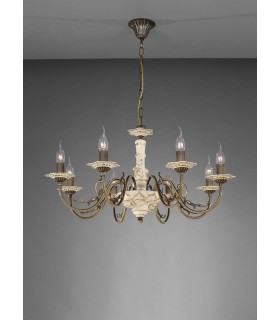 Люстра La Lampada L 1206/8.40 Ceramic Cream L 1206/8.40