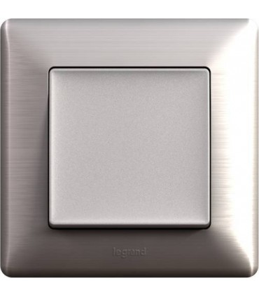 Выключатель одноклавишный в сборе Legrand Valena Life, Сталь {PRODUCT_REFERENCE}