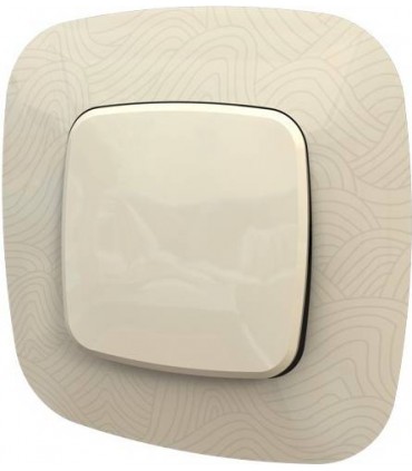 Одноклавишный выключатель в сборе Legrand Valena Allure, Тиснение бежевое {PRODUCT_REFERENCE}