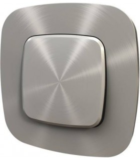 Одноклавишный выключатель в сборе Legrand Valena Allure, Полированная сталь {PRODUCT_REFERENCE}