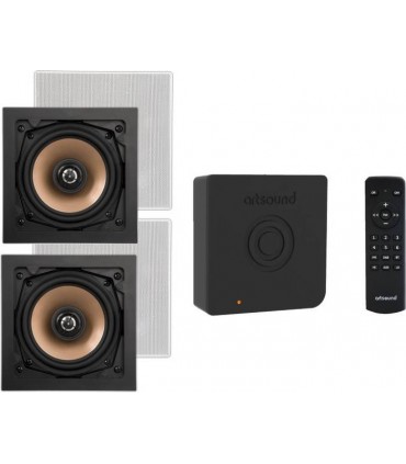 Аудиосистема Artsound с функцией Bluetooth для скрытой установки динамиков CRAZY-PACK ART3.1BT + комплект динамиков HPSQ525 PACK