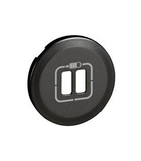 Лицевая панель Legrand Celiane для зарядного устройства 2хUSB 1500 мА, графит {PRODUCT_REFERENCE}