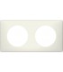 Рамка на 2 поста Legrand Celiane, белая перкаль {PRODUCT_REFERENCE}