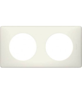 Рамка на 2 поста Legrand Celiane, белая перкаль {PRODUCT_REFERENCE}