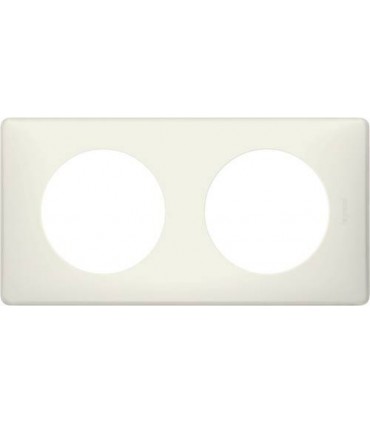 Рамка на 2 поста Legrand Celiane, белая перкаль {PRODUCT_REFERENCE}