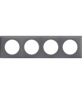 Рамка на 4 поста Legrand Celiane, фиолетовая перкаль {PRODUCT_REFERENCE}