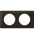 Рамка на 2 поста Legrand Celiane, черная перкаль {PRODUCT_REFERENCE}
