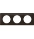 Рамка на 3 поста Legrand Celiane, черная перкаль {PRODUCT_REFERENCE}