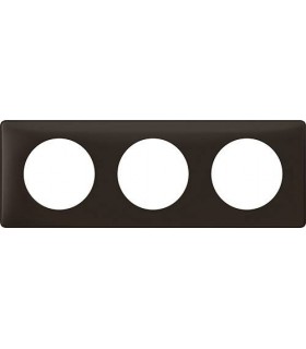 Рамка на 3 поста Legrand Celiane, черная перкаль {PRODUCT_REFERENCE}