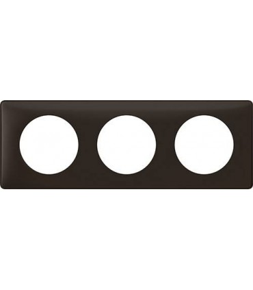 Рамка на 3 поста Legrand Celiane, черная перкаль {PRODUCT_REFERENCE}