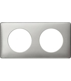 Рамка на 2 поста Legrand Celiane, сильвер пунктум {PRODUCT_REFERENCE}