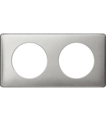Рамка на 2 поста Legrand Celiane, сильвер пунктум {PRODUCT_REFERENCE}