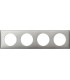 Рамка на 4 поста Legrand Celiane, сильвер пунктум {PRODUCT_REFERENCE}