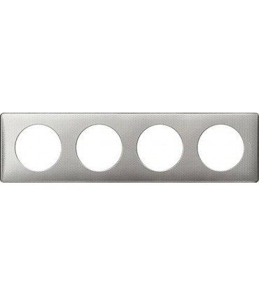 Рамка на 4 поста Legrand Celiane, сильвер пунктум {PRODUCT_REFERENCE}