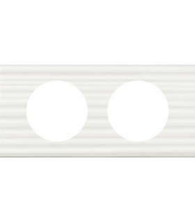 Рамка на 2 поста Legrand Celiane, Corian белый рельеф {PRODUCT_REFERENCE}