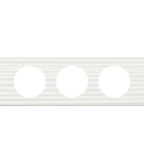 Рамка на 3 поста Legrand Celiane, Corian белый рельеф {PRODUCT_REFERENCE}