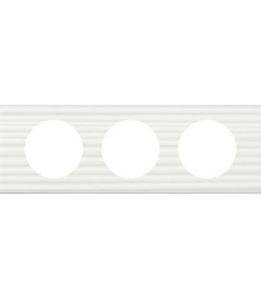 Рамка на 3 поста Legrand Celiane, Corian белый рельеф {PRODUCT_REFERENCE}