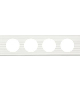Рамка на 4 поста Legrand Celiane, Corian белый рельеф {PRODUCT_REFERENCE}
