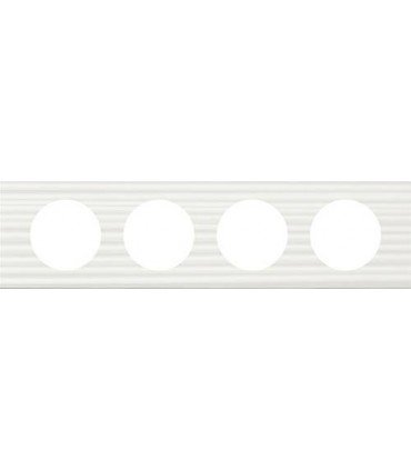 Рамка на 4 поста Legrand Celiane, Corian белый рельеф {PRODUCT_REFERENCE}