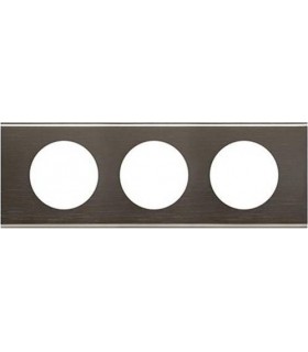 Рамка на 3 поста Legrand Celiane, черный никель {PRODUCT_REFERENCE}