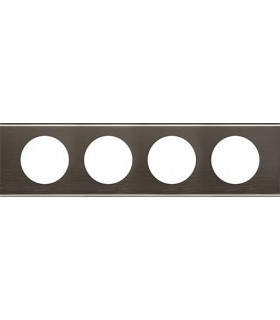 Рамка на 4 поста Legrand Celiane, черный никель {PRODUCT_REFERENCE}