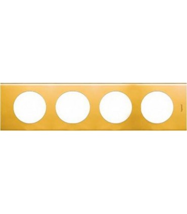 Рамка на 4 поста Legrand Celiane, золото {PRODUCT_REFERENCE}