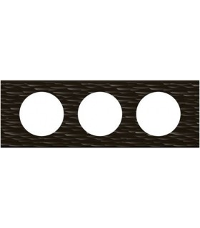 Рамка на 3 поста Legrand Celiane, Corian черный рифленый {PRODUCT_REFERENCE}