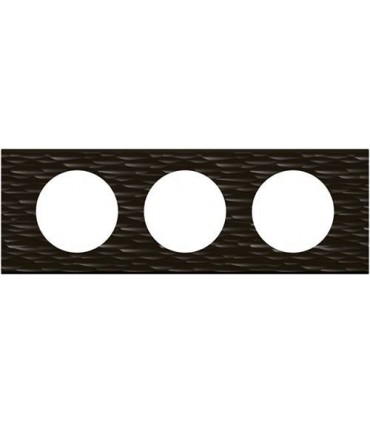Рамка на 3 поста Legrand Celiane, Corian черный рифленый {PRODUCT_REFERENCE}