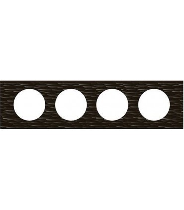 Рамка на 4 поста Legrand Celiane, Corian черный рифленый {PRODUCT_REFERENCE}