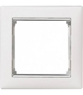 Рамка на 1 пост Legrand Valena, белый/серебро {PRODUCT_REFERENCE}