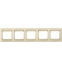 Рамка на 5 постов горизонтальная Legrand Valena, слоновая кость/золото {PRODUCT_REFERENCE}