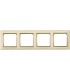 Рамка на 4 поста горизонтальная Legrand Valena, слоновая кость/золото {PRODUCT_REFERENCE}