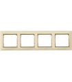 Рамка на 4 поста горизонтальная Legrand Valena, слоновая кость/золото {PRODUCT_REFERENCE}