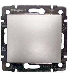 Выключатель одноклавишный Legrand Valena, алюминий {PRODUCT_REFERENCE}