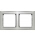 Рамка на 2 поста горизонтальная Legrand Valena, алюминий {PRODUCT_REFERENCE}