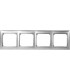 Рамка на 4 поста горизонтальная Legrand Valena, алюминий {PRODUCT_REFERENCE}