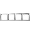 Рамка на 4 поста горизонтальная Legrand Valena, алюминий {PRODUCT_REFERENCE}