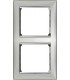 Рамка на 2 поста вертикальная Legrand Valena, алюминий {PRODUCT_REFERENCE}