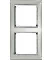 Рамка на 2 поста вертикальная Legrand Valena, алюминий {PRODUCT_REFERENCE}
