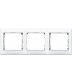 Рамка на 3 поста горизонтальная Legrand Valena, белый {PRODUCT_REFERENCE}