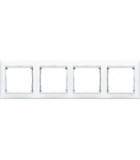 Рамка на 4 поста горизонтальная Legrand Valena, белый {PRODUCT_REFERENCE}