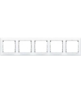 Рамка на 5 постов горизонтальная Legrand Valena, белый {PRODUCT_REFERENCE}
