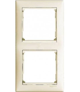 Рамка на 2 поста вертикальная Legrand Valena, слоновая кость {PRODUCT_REFERENCE}