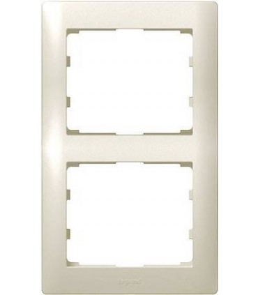 Рамка на 2 поста вертикальная Legrand Galea Life, жемчуг {PRODUCT_REFERENCE}